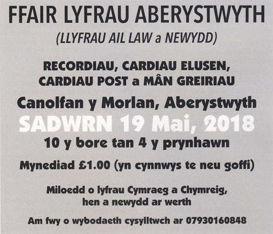 ffair lyfrau morlan 2018